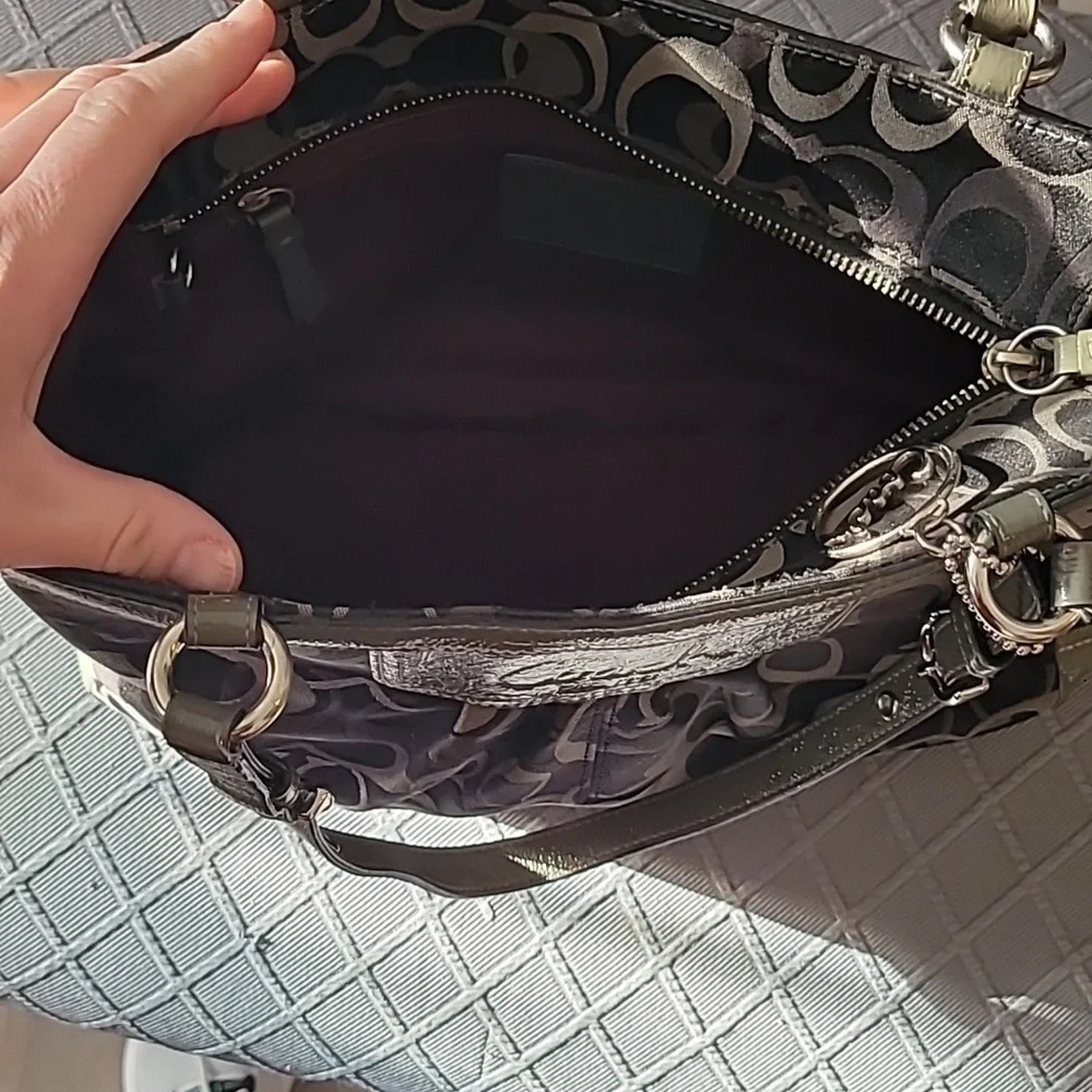 Coach Optic Signature Gallery Bag Purse Tote F13762 VINTAGE